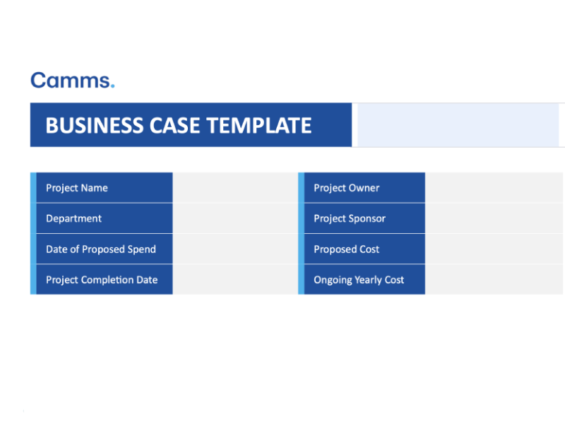 Camms Business Case Template